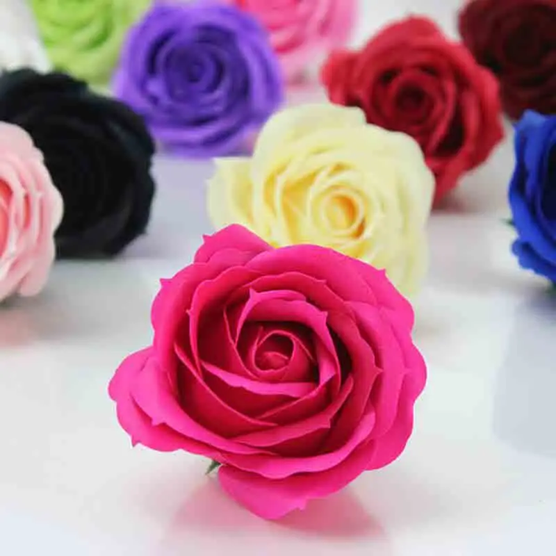 Искусственная Цветочная голова для мыла 6 см из цветов творчества День Святого