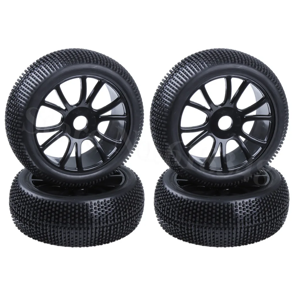 4 шт. RC автомобильные шины и колеса 17 мм Шестигранная Ступица с поролоновыми