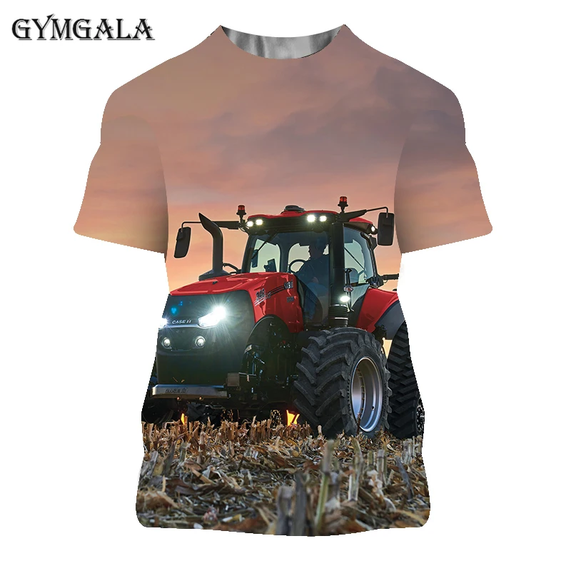 

Oversized 3D Print New Car Tractor T shirt Men Hip Hop Ropa Hombre Casual Streetwear Boy T-shirt Man Tshirt Tops Male Clothes