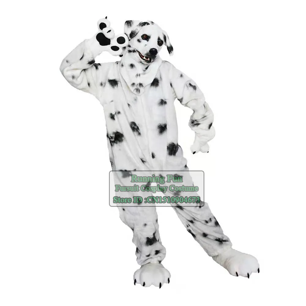 Реалистичный пушистый волк далматинца костюм лисы-маскота животного из
