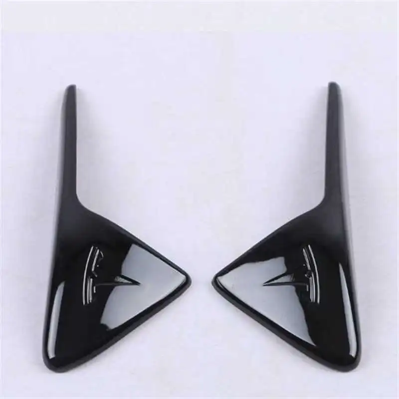 

2pcs shining black Car side camera protective cover For Tesla Model 3 X S Y Decoration cap accessories