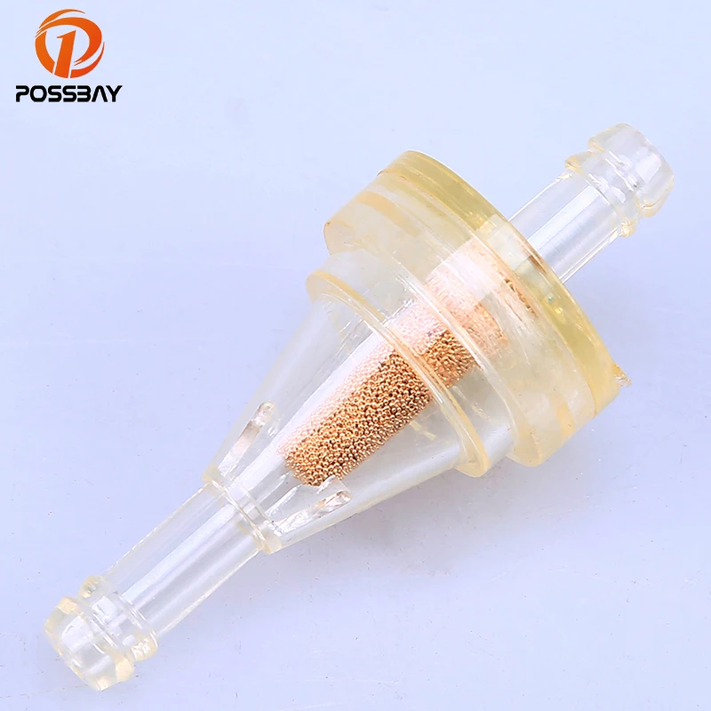 POSSBAY 1/4&quot 6mm Clear Inline Fuel Oil Filter Motorcycle Gas Scooter For Harley Honda CB400 Suzuki Intruder 125 | Автомобили и