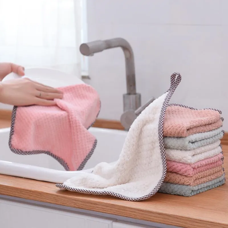 1 шт. супер впитывающее кухонное полотенце из микрофибры подвесное для посуды