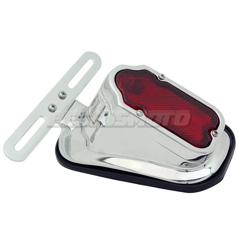 Мотоциклетная алюминиевая красная надгробная задняя фара для Harley Chopper Bobber Custom