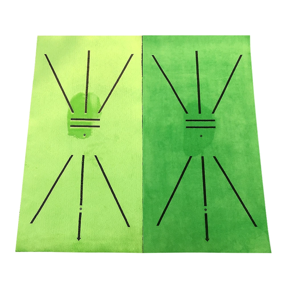 Golf Swing Mat Hitting Batting Direction Mark Trace Indoor Home 11.8“ x 23.6" Training Pad w 3 Pcs Practice Ball | Спорт и