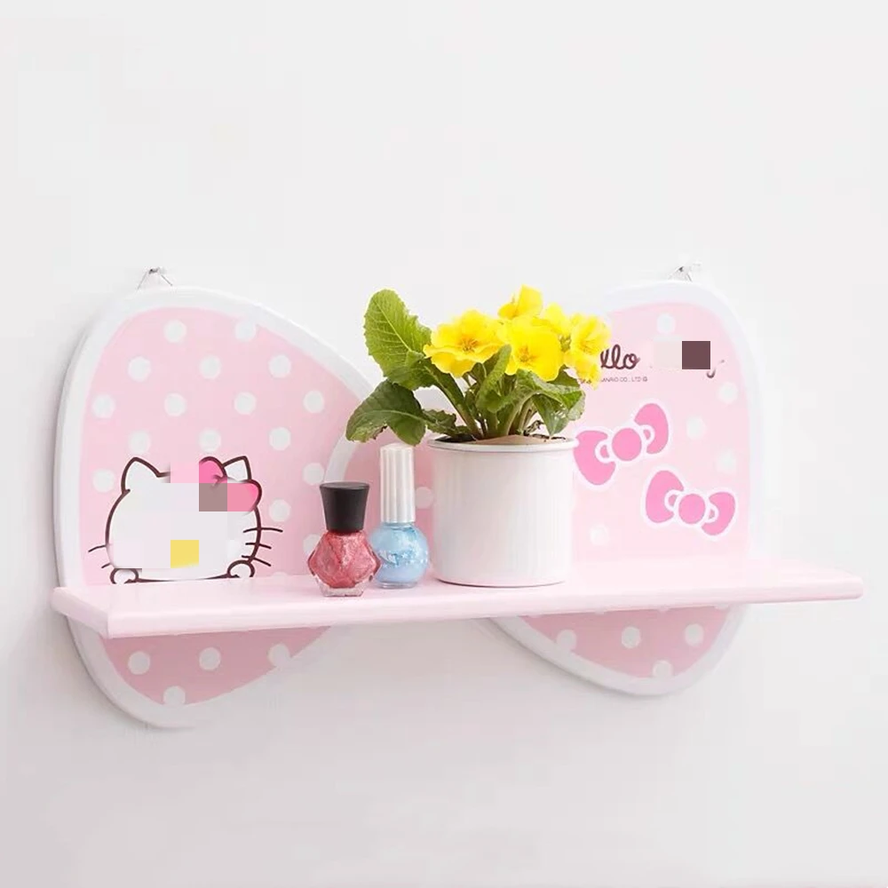

Pink Decoration Shelves Wooden Wall-mounted Storage Rack Baby Children Room Decorations Organizer Holder Wall Shelf Decor Frame