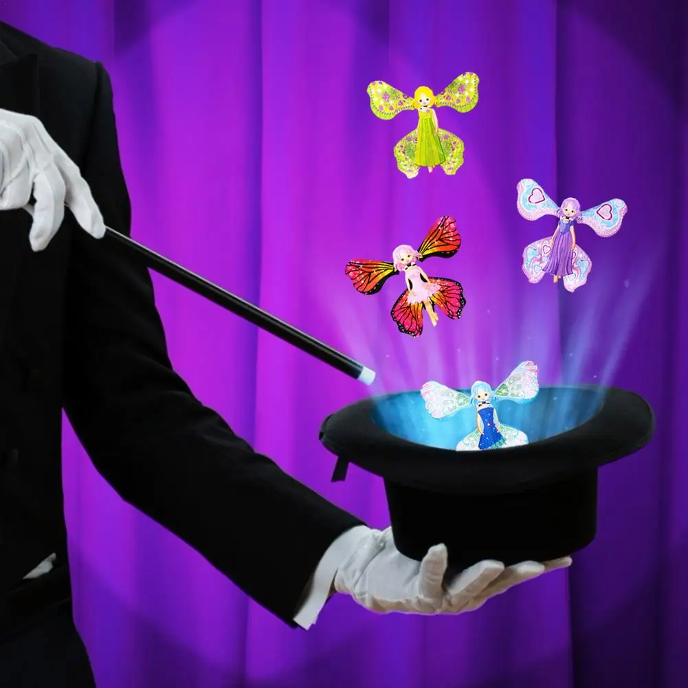 

6pc Fairy Magic Flying Butterfly Princess Toys With Wings Rubber Band Powered Wind Up Butterfly Magic Toy For Girls Gift