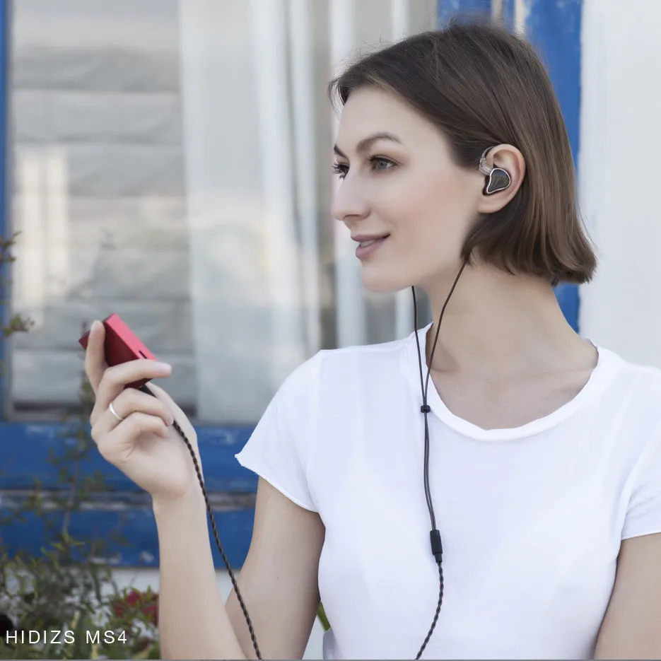 Наушники вкладыши HIDIZS 3 5 мм спортивные проводные наушники MS4 HiFi гибридные (3 Knowles BA
