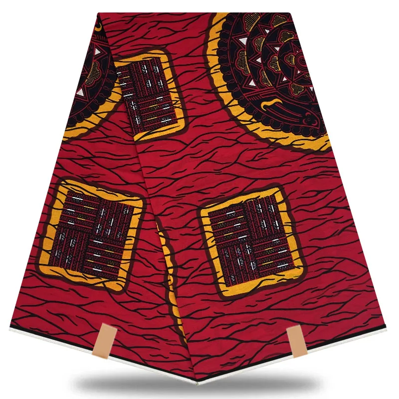 2021 latest fashion design very popular African Ankara real wax fabric 100% cotton soft Nigeria style for dress LY495 | Дом и сад