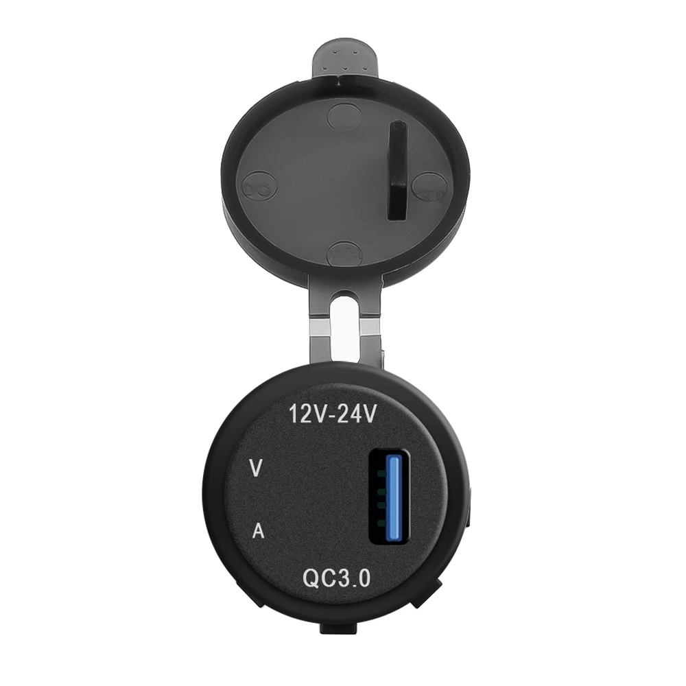 Автомобильное зарядное устройство KEBIDU QC 3 0 USB 5 В/3 А адаптер для зарядки вольтметр