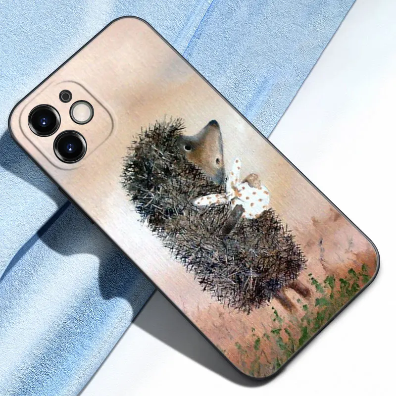 Чехол для телефона с рисунком ежика в тумане Apple iPhone 12 13 Mini 11 Pro Max XR X XS MAX 8 7 6S 6 Plus SE 5S