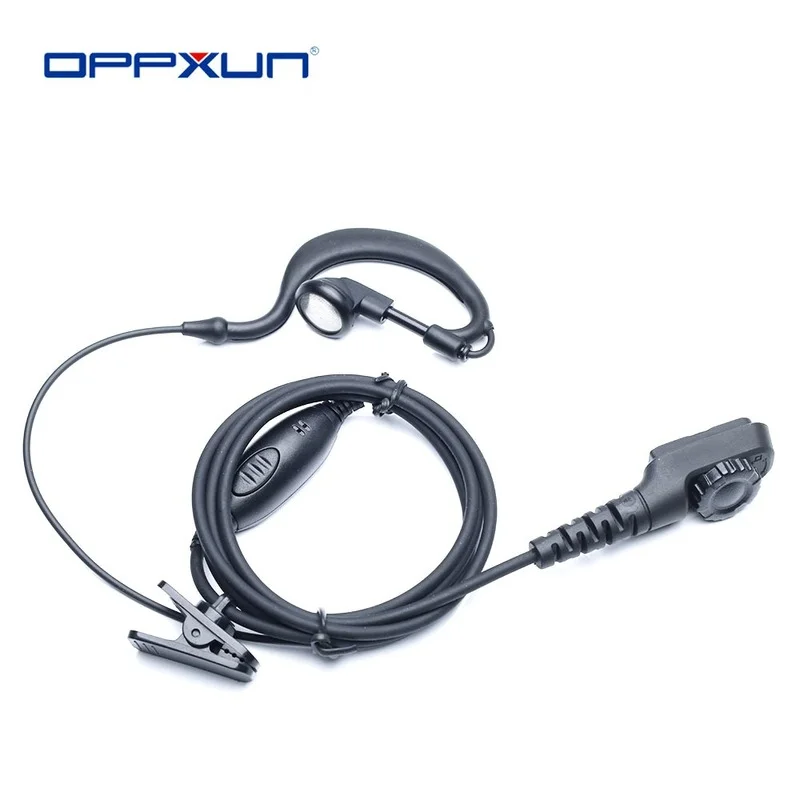 

Наушники OPPXUN G-образной формы с ушным крючком, гарнитура с микрофоном для портативной рации Hytera HYT PD780 PT580H PD702