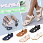 Летние Новые Модные дышащие женские сандалии для отдыха большого размера