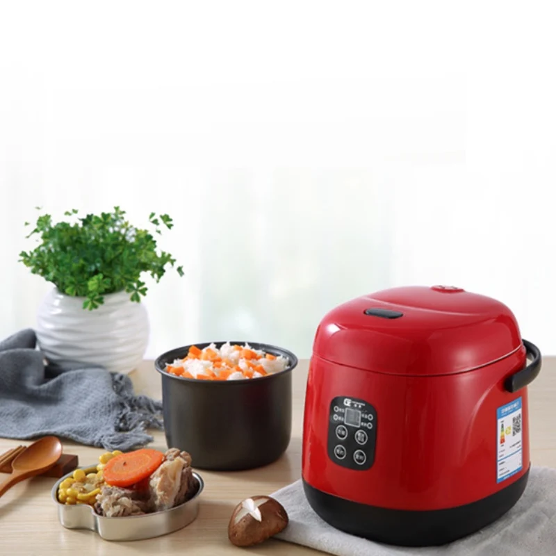 

220V Mini Electric Rice Cooker Intelligent Automatic Household Kitchen Cooker 1-2 people Small Smart Appliances With Timing