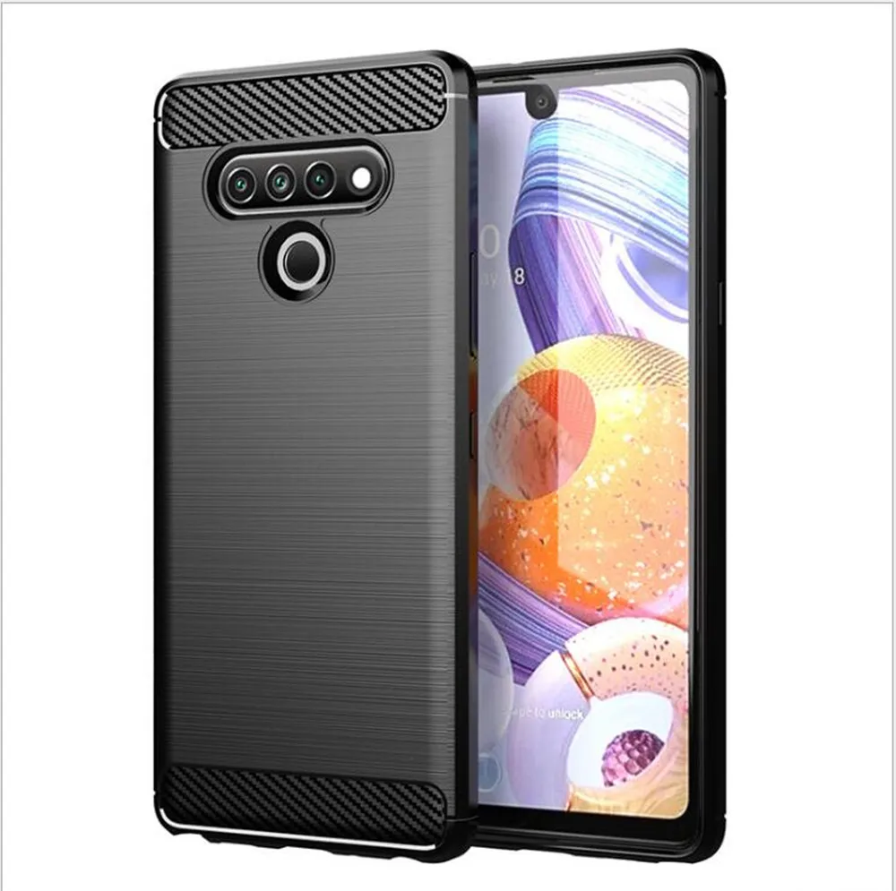 Чехол из углеродного волокна для LG G8S V60 ThinQ G6 G7 Q6 Stylo 5 6 G9 One V40 V50 V30S V35 Q51 K51 K61