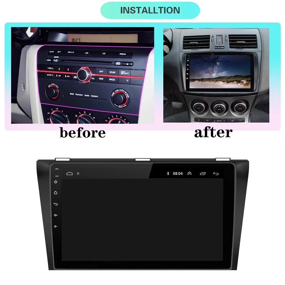 Мультимедийная магнитола для Mazda мультимедийная стерео-система на Android 10 с 9
