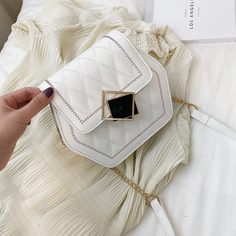 Сумка для девушек новинка 2020 корейская мода сумка мессенджер на цепочке с