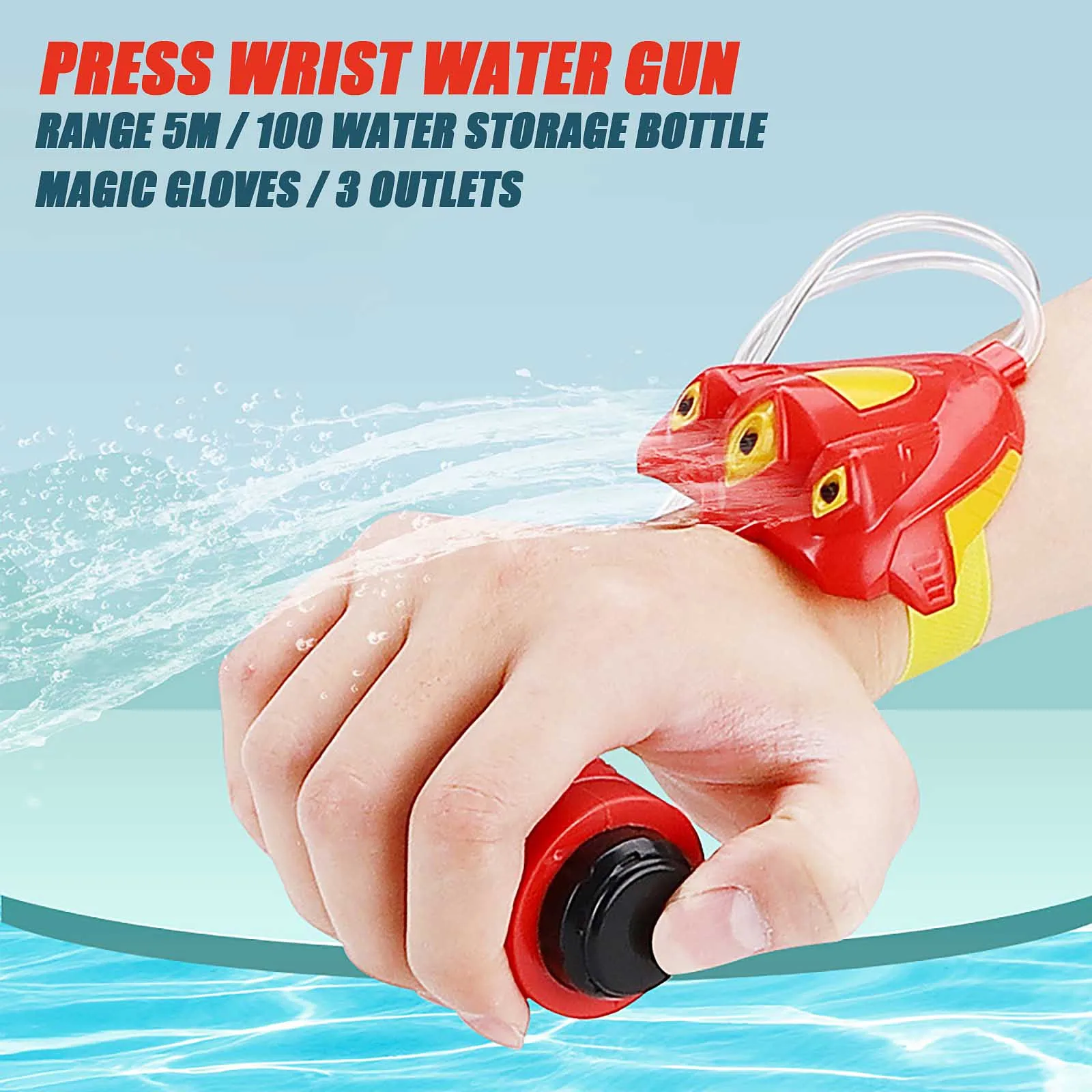 

Water Wrist Sprinkler For Kids Summer Bathroom Beach Mini Wrist Sprinkler Toys