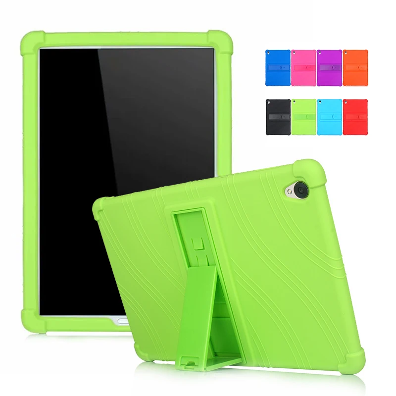

Soft Silicone Case For Huawei Mediapad M6 10.8 2019 or M6 Pro 10.8 SCM-W09 SCM-AL09 With Bracket Anti-Shock Protective Shell