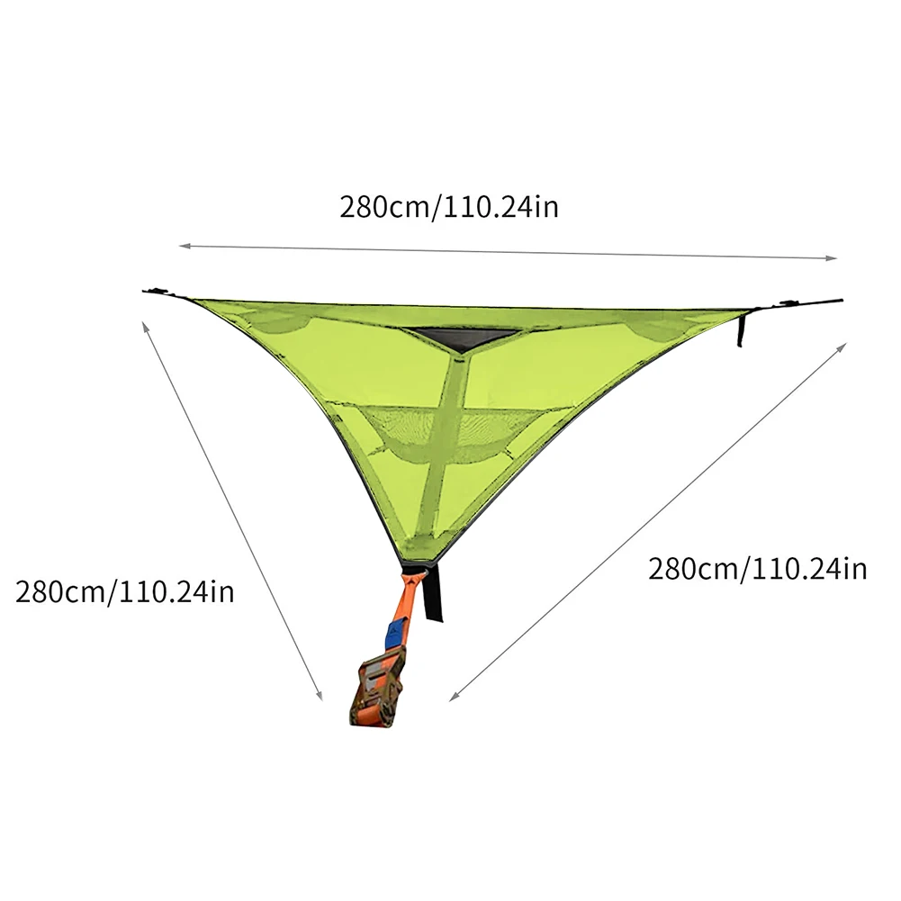 

Multi Hammock 3 POINT Design Portable Hammock Multi-functional Triangle Aerial Mat Convenient Outdoor Camping Sleep