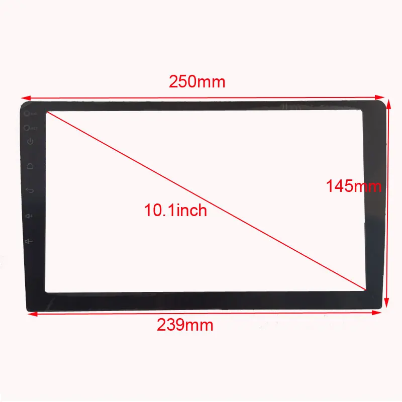 

250*145*239MM Tempered Glass Protective Film Sticker for 10.1 inch Car Radio stereo DVD GPS touch full LCD screen 250X145X239MM