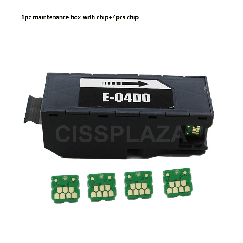 CISSPLAZA C13T04D000 T04D0 контейнер для обслуживания отработанных чернил + 4 шт.