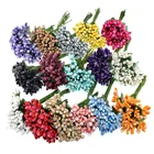 Цветы для свадебного венка ручной работы, искусственные тычинки, цветы для скрапбукинга, 12 шт.