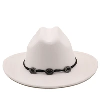 simple women men hollow western cowboy hat with belt winter autumn jazz outback jazz toca sombrero cap size 56 58cm