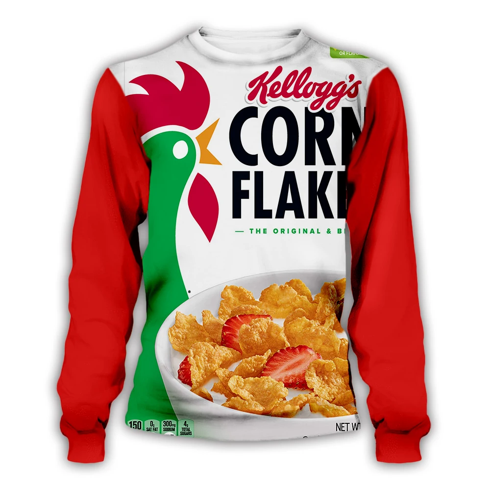 

Tessffel Food Candy Snacks Sauce Funny Sweatshirt Pullover Long Sleeve Tracksuit 3DPrint Casual Streetwear Hoodies Men/Women A-3