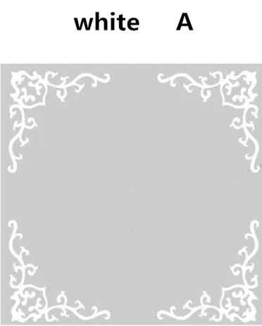 white 4 шт./компл. самоклеящиеся оконное стекло стикер декоративная оконная пленка мебельное стекло зеркало угловой наклейка домашний декор - Цвет: white