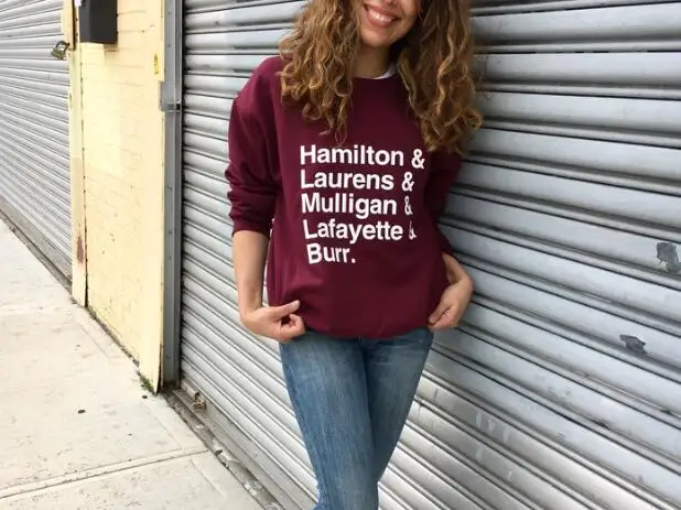 Толстовка Гамильтон &amp Лауренс Mulligan Lafayette Burr. Модная футболка унисекс смешной