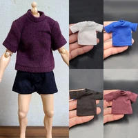 16 scale male soldiers casual t shirt short sleeve top and shorts clothes set model fit tbleague ph action figures dolls toy