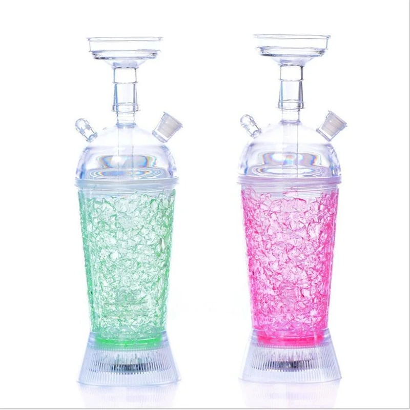 Led 5 цветная акриловая трубка кальян наргиле Completo Chicha кальян арабский кальян набор кальян водяные аксессуары бар домашние Вечерние