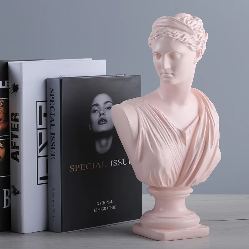 

Venus statue bust ornaments Nordic simple soft decoration art sketch plaster home living room resin crafts