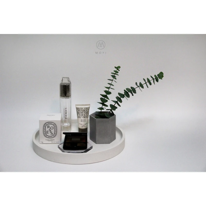 Бетонная цементная круглая тарелка силиконовые формы лоток для хранения бетона