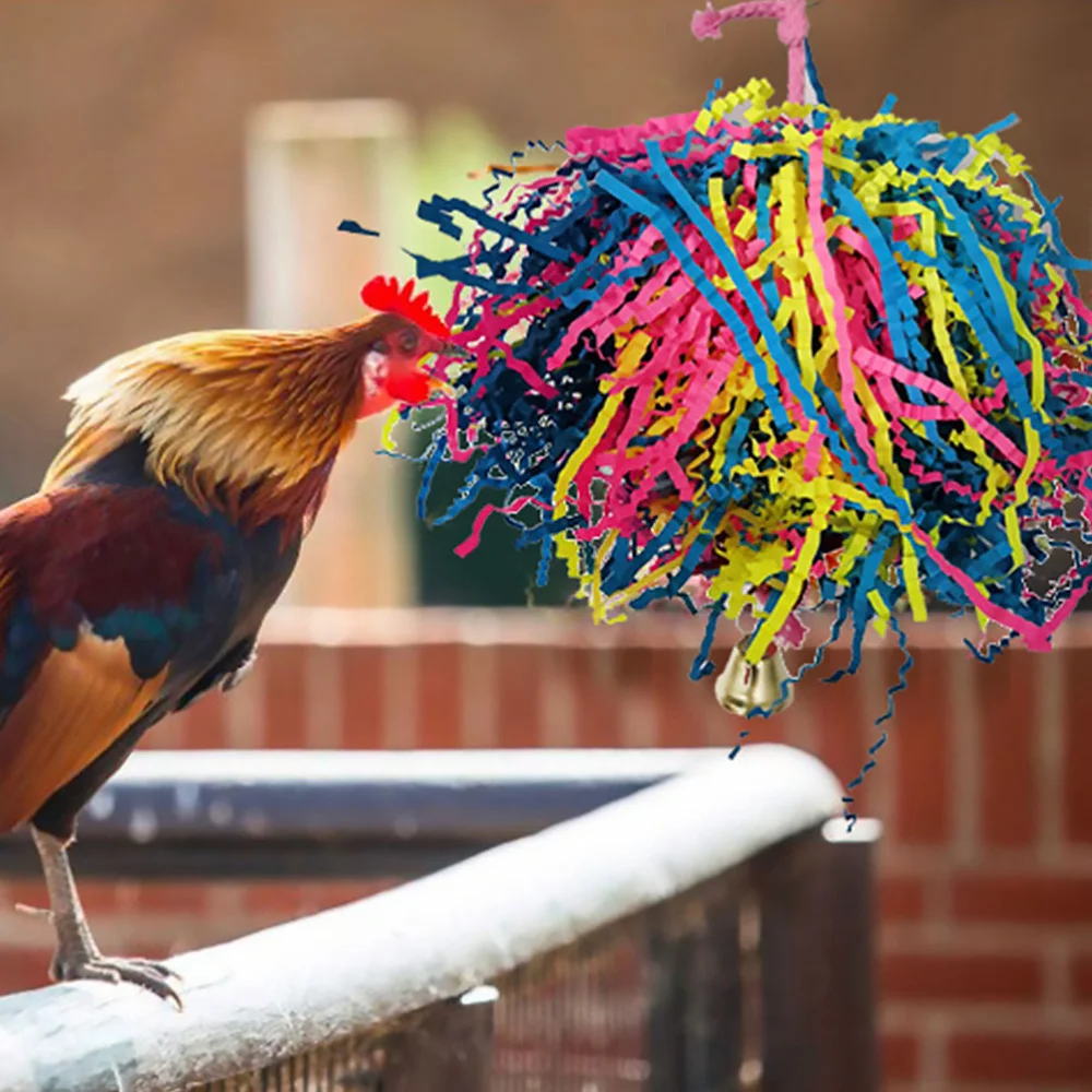 

1 Set/3pcs Funny Parrot Hanging Plaything Funny Bird Parrot Chewing Toys