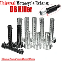 3542454860mm universal motorcycle exhaust can db killer noise sound eliminator muffler silencer stainless steel insert