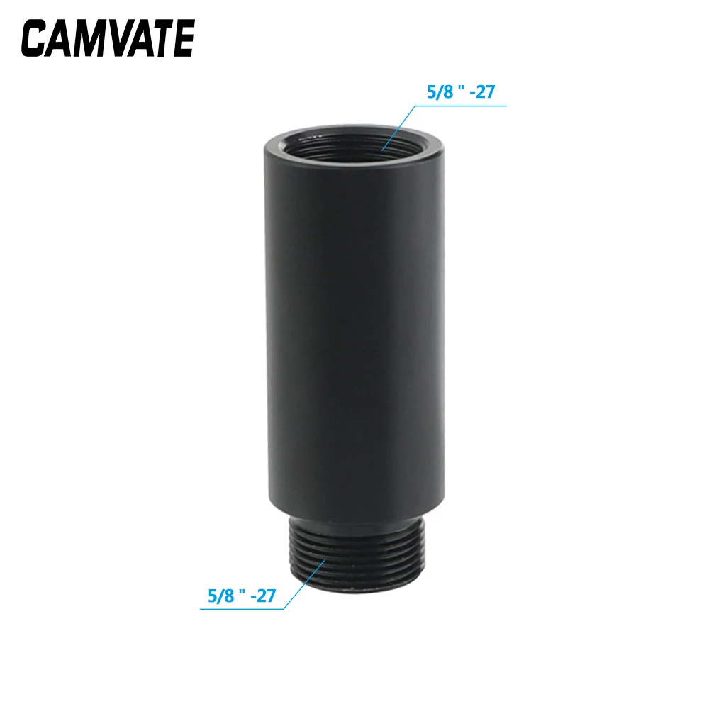 CAMVATE 2 "Алюминий микро стержень с 5/8" 27 Female до 5/8 " мужской потока микрофона