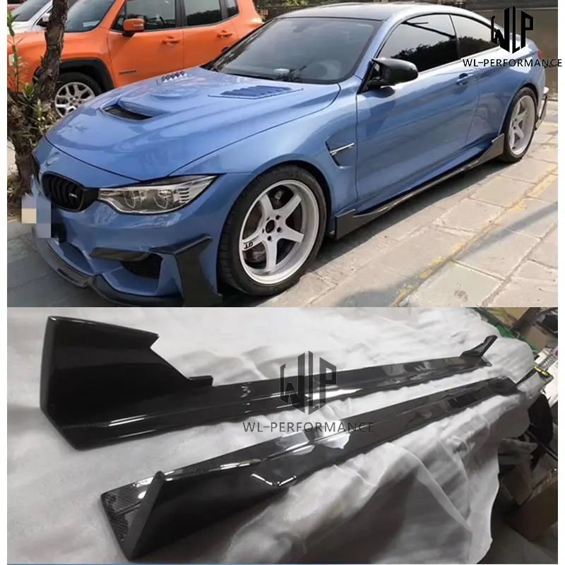 Боковые юбки F30 F35 из углеродного волокна высокого качества Стайлинг автомобиля