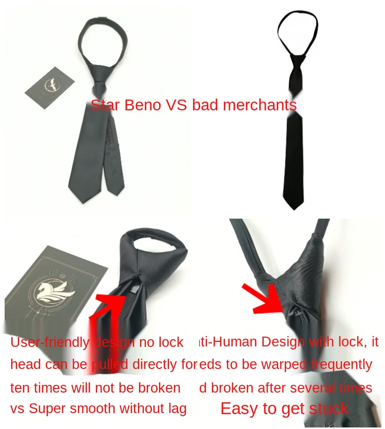 [Застежка молния без блокировки] застежка в Корейском стиле ленивый галстук JK