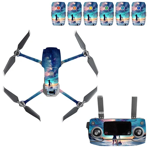Граффити наклейка Skins Комплект для DJI Mavic 2 Drone Body sticker пустынный камуфляж наклейки аксессуары для кожи Mavic 2 PRO/Zoom