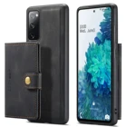 S21 FE 5G чехол 2 в 1 Магнитный кошелек Роскошный кожаный чехол для телефона Samsung Galaxy S21 вентилятор Edition чехол Роскошный Бумажник для карт S21FE