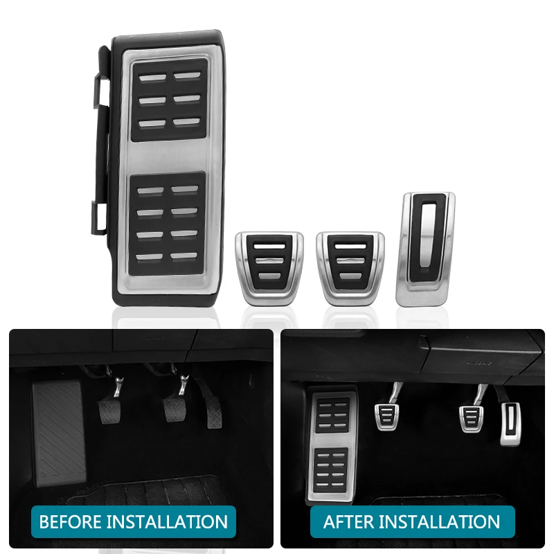 4 шт./компл. Автомобильная наклейка на педаль тормоза акселератора для Audi A3 Vw Golf 7