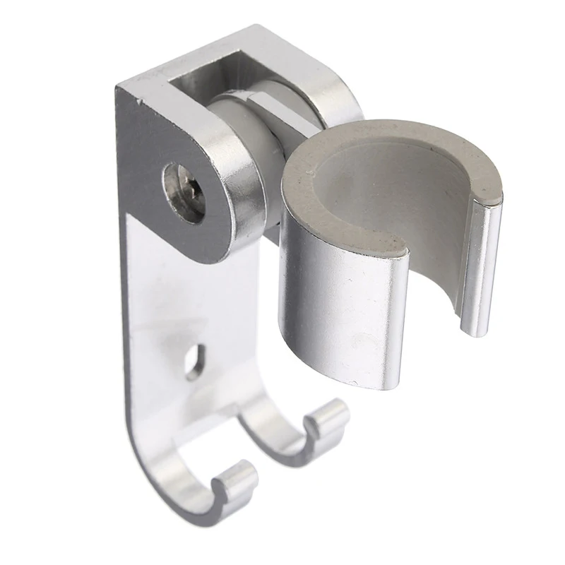 

Shower Base Aluminum Alloy Bathroom Wall Mounted Shower Holder With Hooks Showerhead Bracket Holder Bathroom Accessories