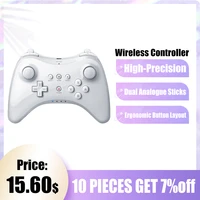 2pcs wireless bluetooth game controller joystick gamepad for nintendo wii u pro dual analogue sticks and ergonomic button layout