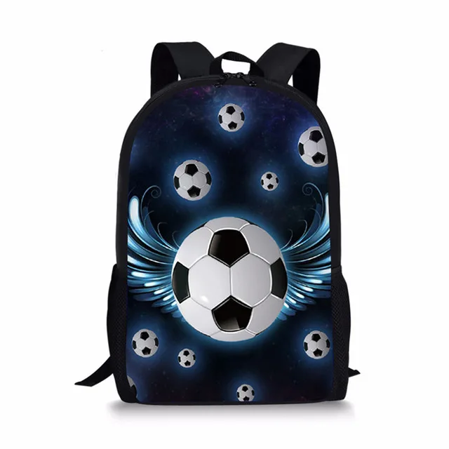 Школьный ранец с футбольным принтом THIKIN 3 шт./компл. детские школьные сумки