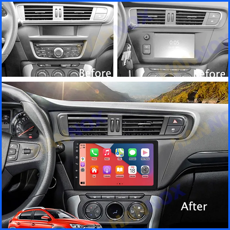

For Citroen C3-XR 2013-2018 Car Radio Multimedia Video Player Navigation GPS Android Accessories SWC WIFI-Bluetooth