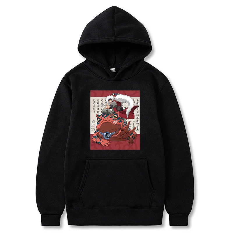 Классные Дизайнерские мужские и женские толстовки Jiraiya Gama Sennin Harajuku уличная
