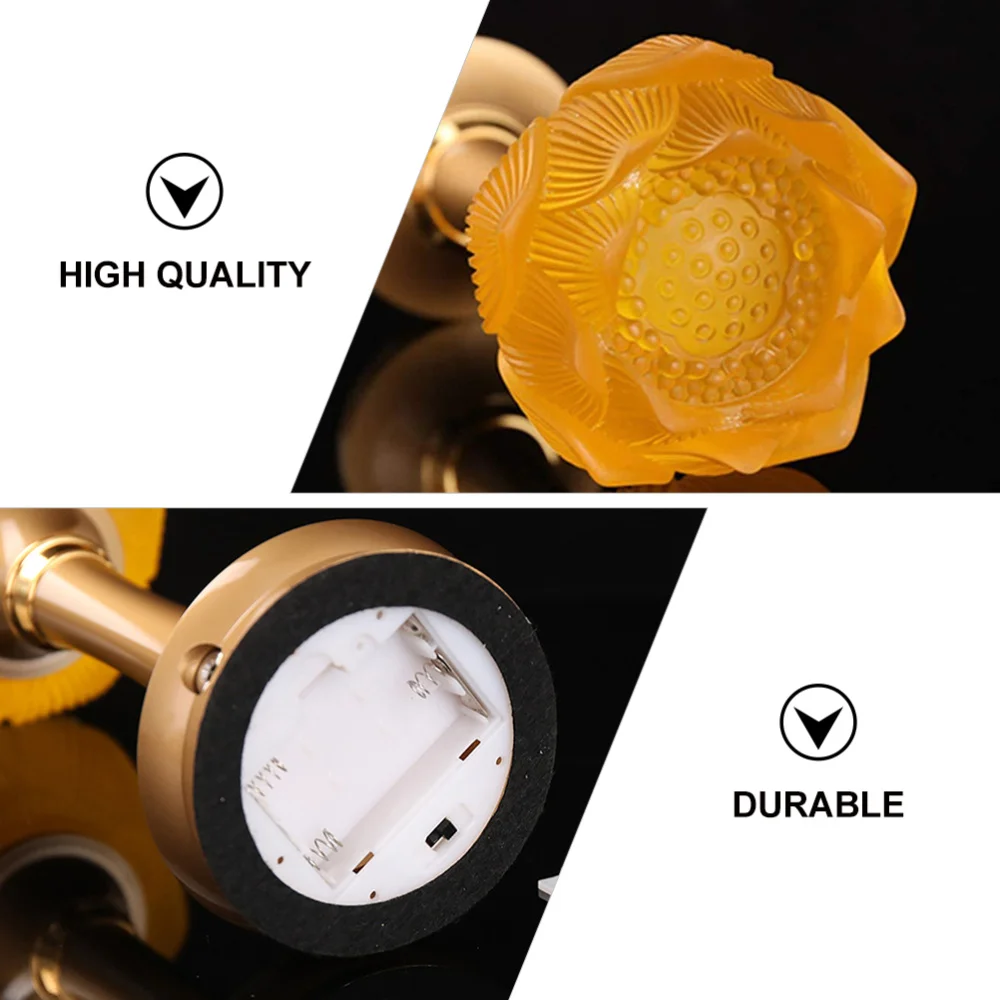 

2pcs Lotus Lamp Tabletop Light Lamp Ornament Desktop Light