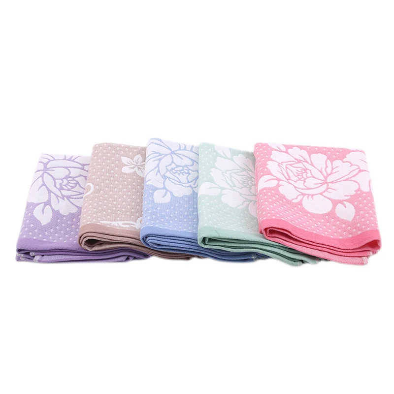 

Cotton Pillowcase Print Peony Gauze Pillow Towel Adult Pillow Cover Thickened Pillowcases 79*54cm Bed Pillow